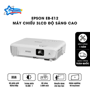 Máy chiếu Epson EB-E12 chính hãng – Giải pháp trình chiếu bền bỉ, sắc nét cho văn phòng & giáo dục